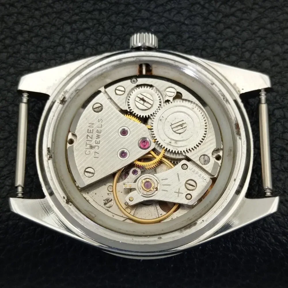 Vintage 1985 Citizen Automatic Mens Silver Watch W/daydate & Silver accents